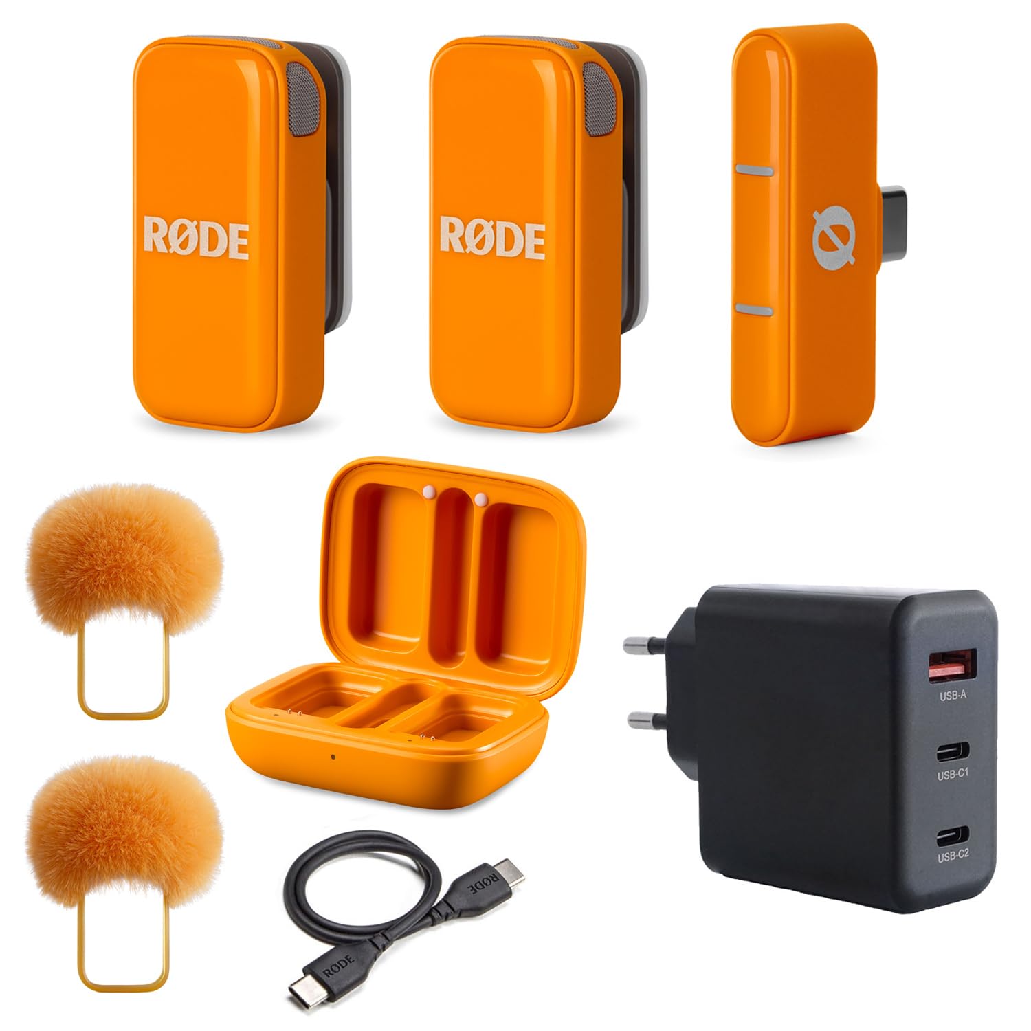 Micro sans fil USB-C Rode orange résout le mauvais son mobile - 8