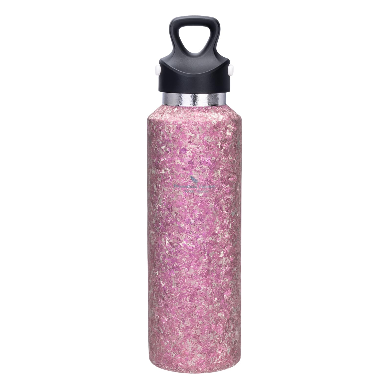 Boundless Voyage チタン 水筒 ボトル 真空断熱 保温保冷 魔法瓶 600ml 軽量 丈夫 錆びない 抗菌 水筒 ワンタッチオープン ボトル 自転車マグボトル 登山 水筒 日常使用 アウトドア キャンプ用 Ti3258D (ピンク)