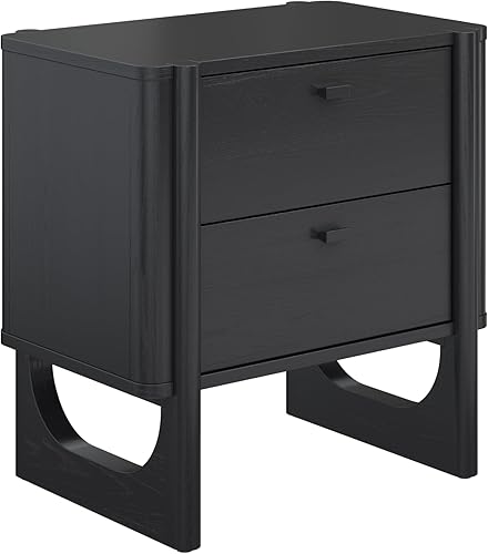 Vista 59 de Nathan James Moderna mesita de noche, extremo, mesita de noche o mesa auxiliar con almacenamiento para sala de estar o dormitorio