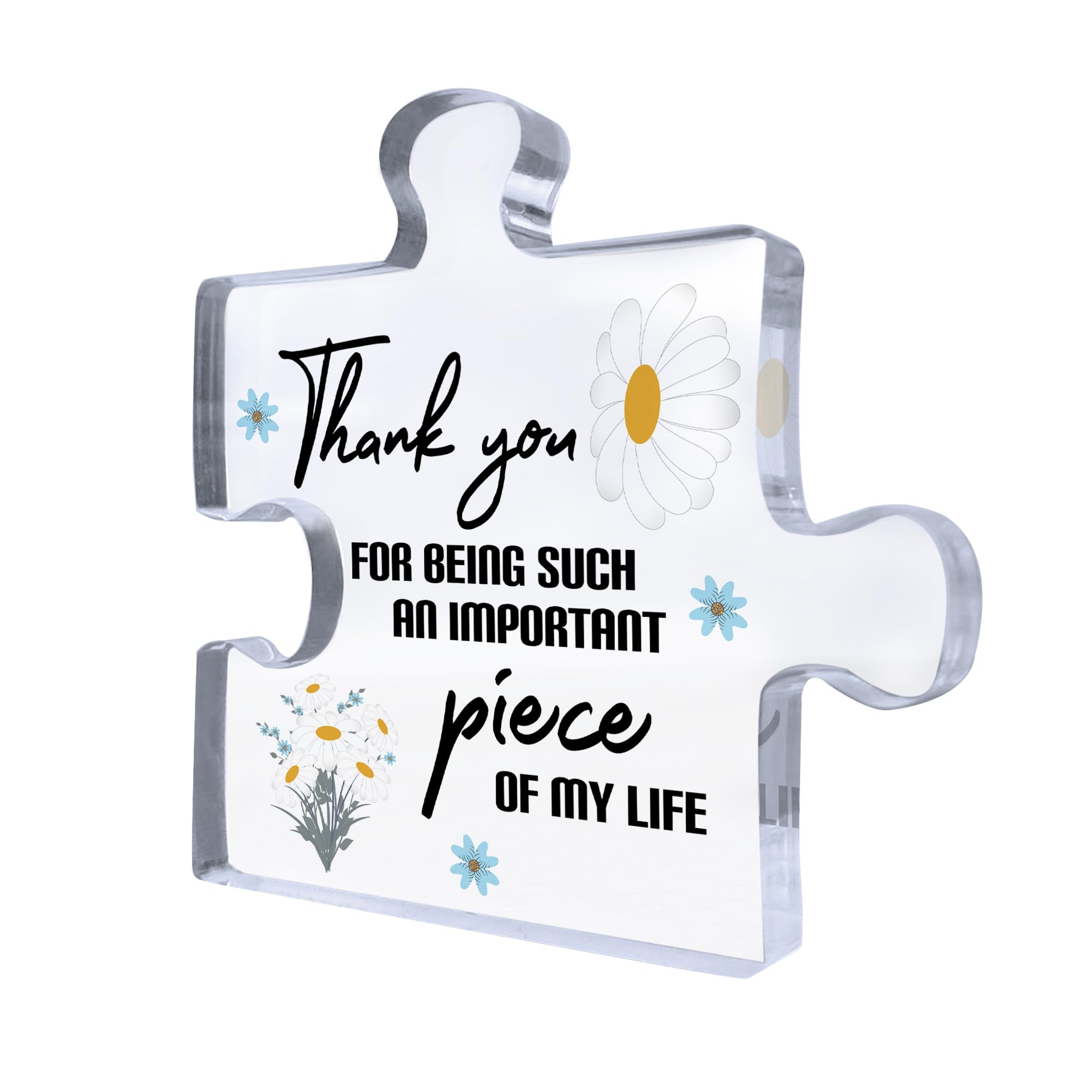Red Ocean Special Thank You Gift For Mum Nan Auntie Colleague Teacher Gift Acrylic Puzzle Piece Gift For Him Her Thank You Plaque Teacher Gift Colleague Gift For Best Friend Keepsake