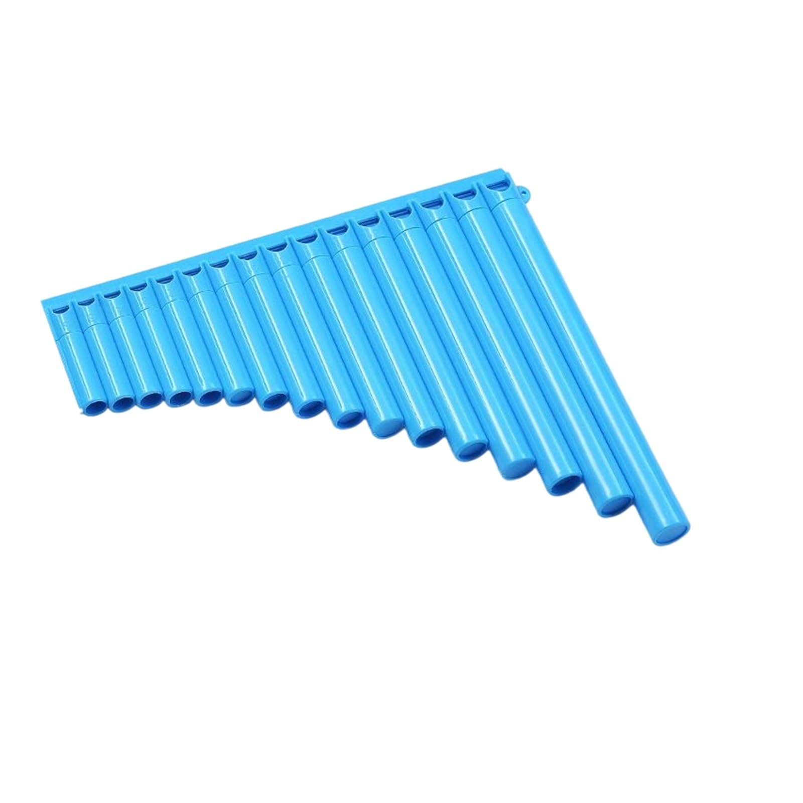 Fletnia Pana Dla Początkujących Łatwy Do Nauki Instrument Dęty Dla Początkujących Flet Pana 16 18 Piszczałek W Kolorze(16 blue)