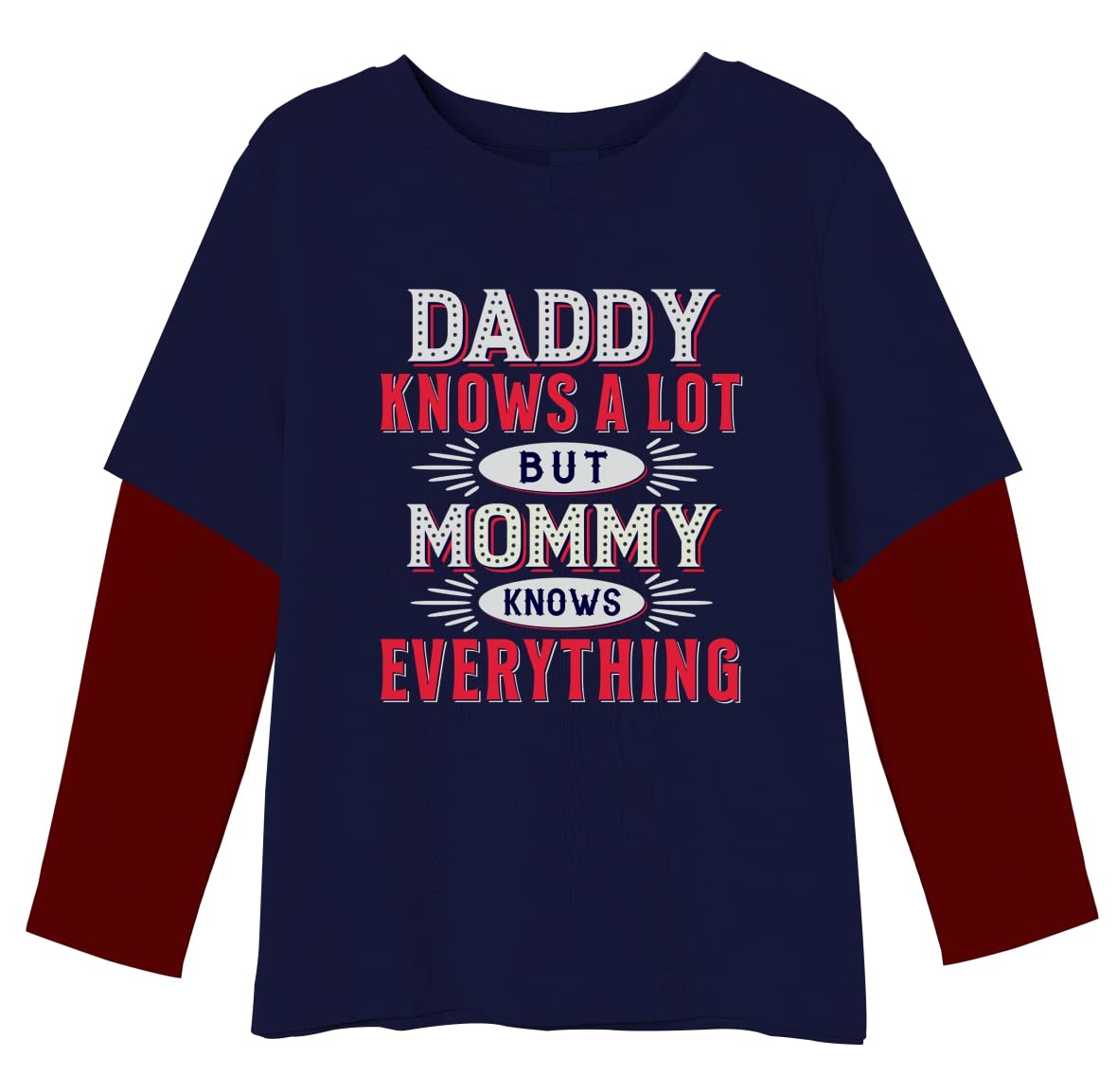 minicult Cotton Boys Full Sleeves Tshirt with Placement Prints (Pack of 1)(Navy)