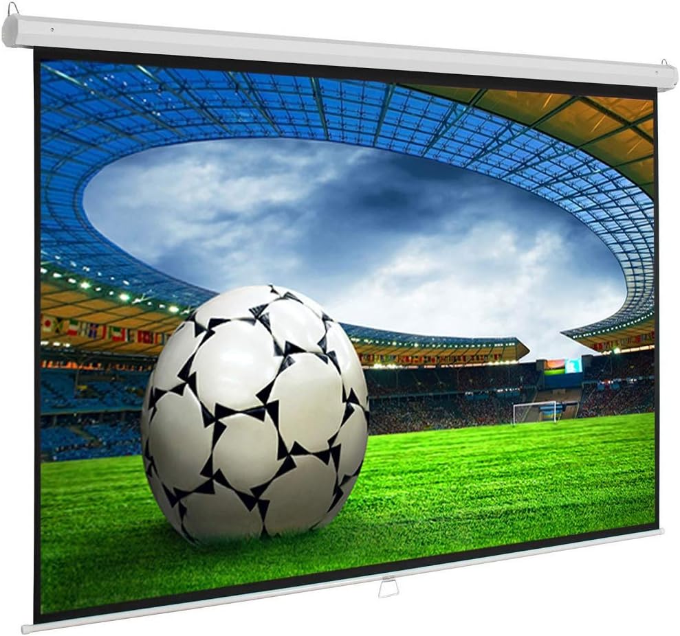 HOMCOM Beamer Leinwand 84 Zoll - HD 4K Projektorleinwand Für Heimkino & Büro