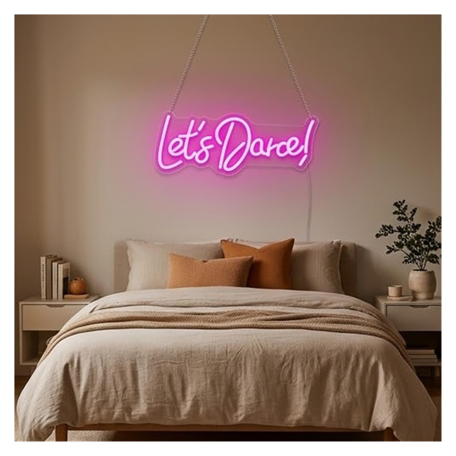 Insegna al Neon LED Let's Dance Insegna Al Neon Per Decorazioni Da Parete Luce A LED Per USB Per La Casa Bar Sala Per Feste Danza KTV Music Club 33.2cm×13.8cm