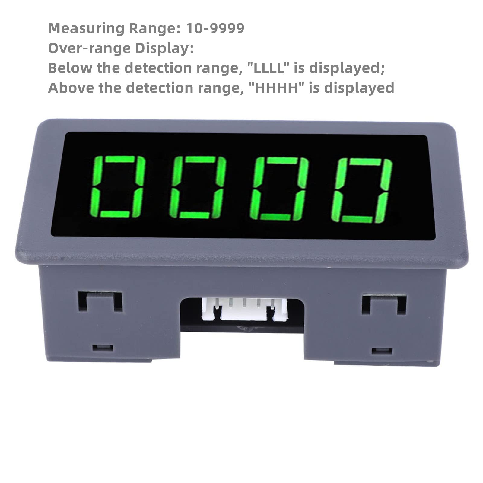 Tacho à LED pour moteur, tachymètre à moteur à LED verte à 4 chiffres, compteur de mesure de vitesse RPM + capteur de commutateur de proximité Hall NPN(Tachometer) Tachymetre Inductif
