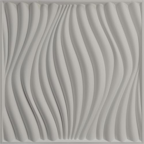 Miniatura 5 de Ekena Millwork 19 58 pulgadas de ancho x 19 58 pulgadas de alto Billow EnduraWall Panel decorativo de pared 3D, dorado (cubre 2.67 pies cuadrados).