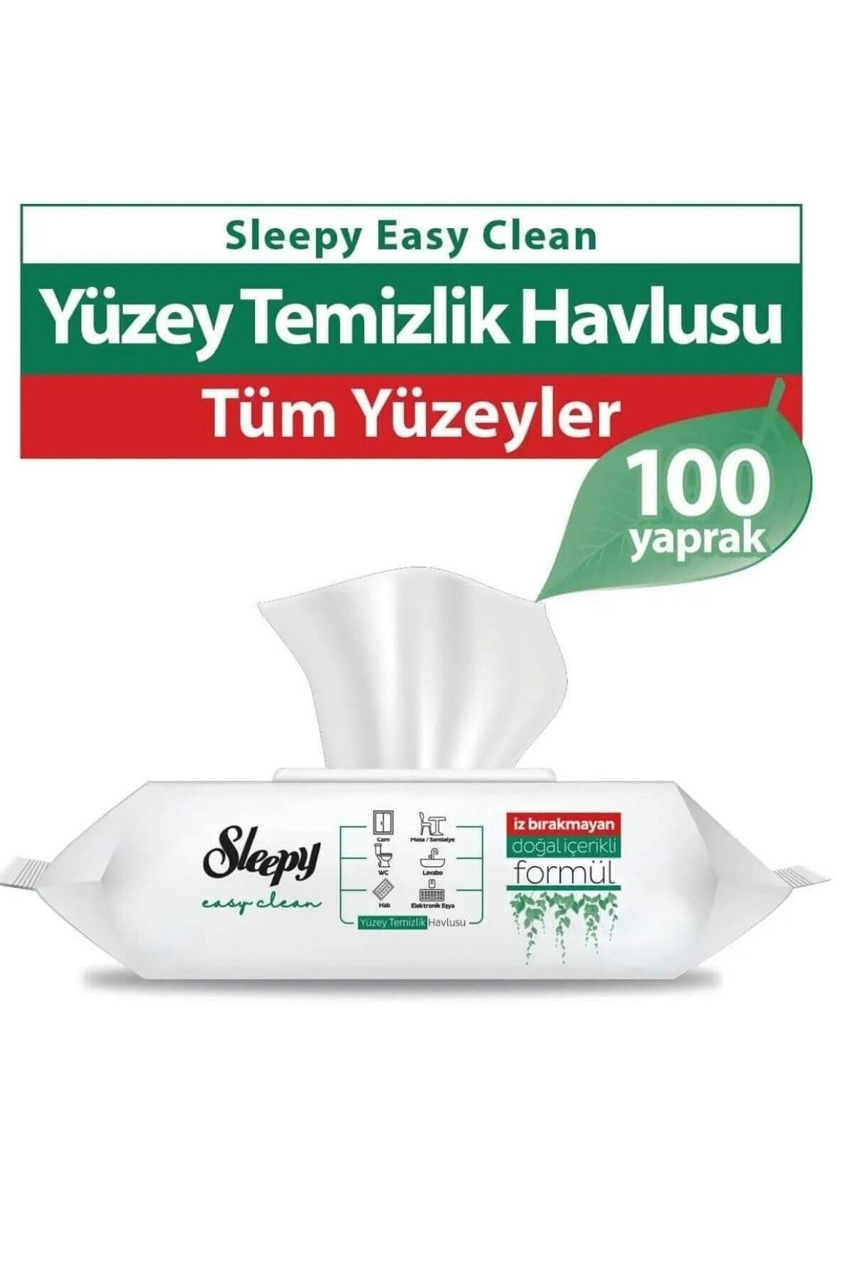 Sleepy Easy Clean Yüzey Temizlik Havlusu 100' Lü X 3 Adet (300 YAPRAK)