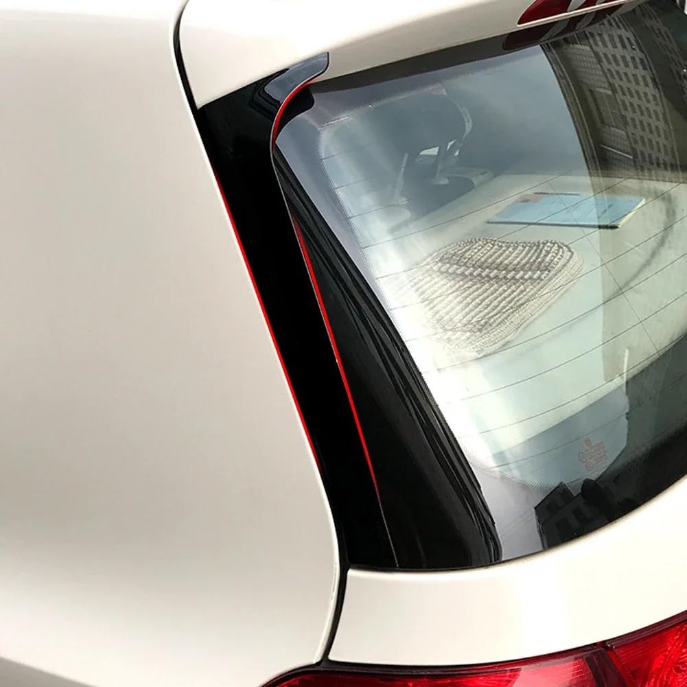Spoiler dachowy Pasuje do golfa 6 MK6 GTI GTR GTD R R20 2008-2013 tylny spoiler boczny bagażnika Canard Splitter przez ABS Spojler na tylne skrzydło(For Golf 6 GTR)