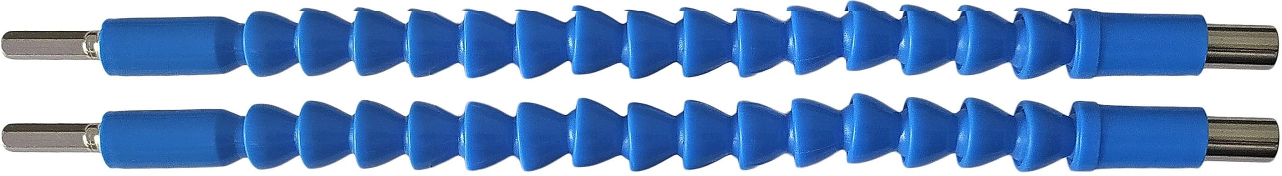 Inditrust Alloy Steel 1/4Inch 6Mm Blue Flexible Extension Screwdriver Hex Drill Shaft 290Mm Flexible Drill Bit Holder Connect Link For Electronic Drill (2 Pieces)