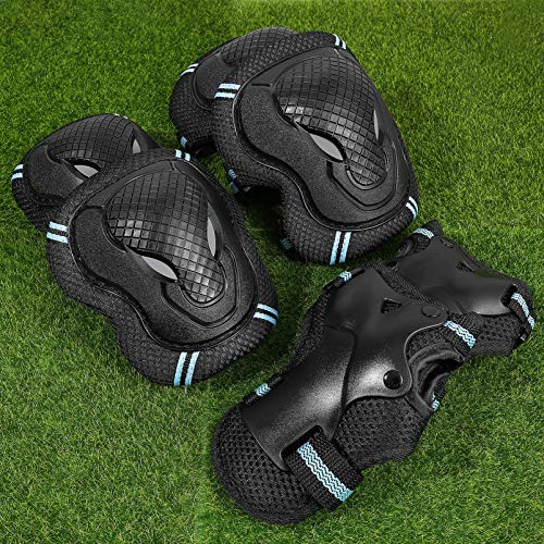 BESPORTBLE Adultos Sports Gear Set Guardas Protetores de Pulso Joelho Cotovelo Guardas Pad para Roll