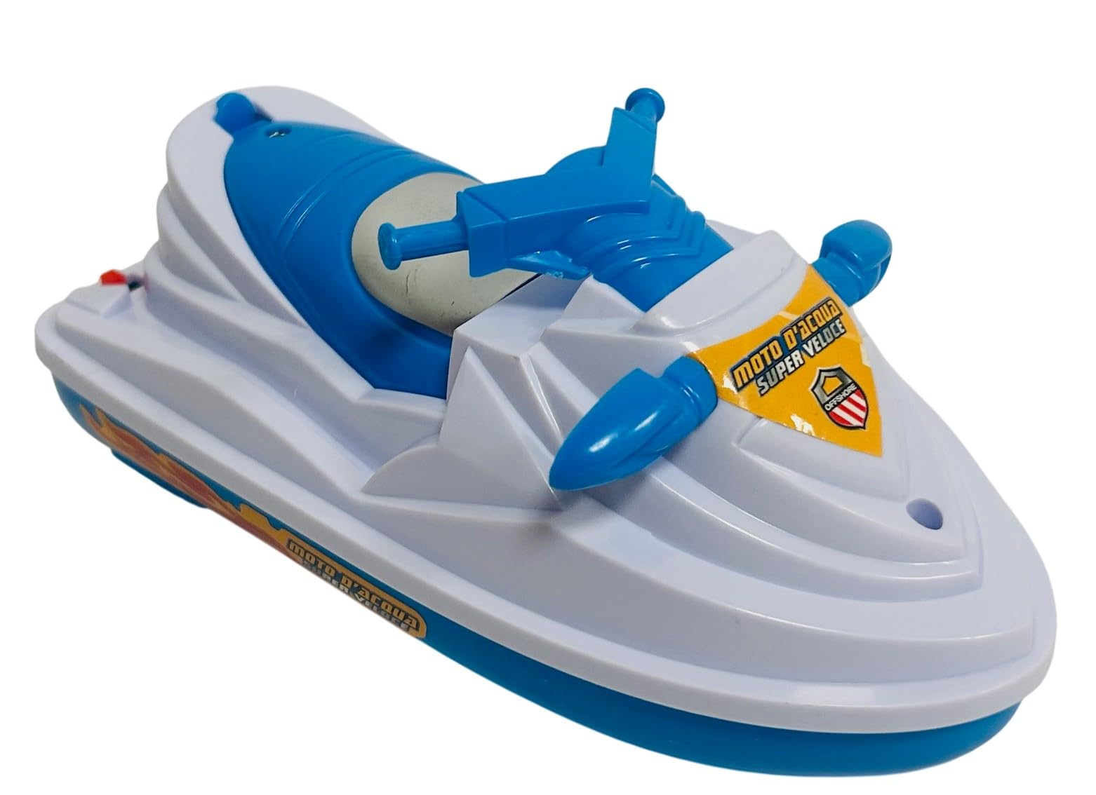 Generico Lancha de juguete a batería, moto de agua, Jet Sky, barco de juguete que funciona con lancha a pilas, súper rápido, 17 cm, juguete para niños, barco a motor eléctrico, juego Sea Race