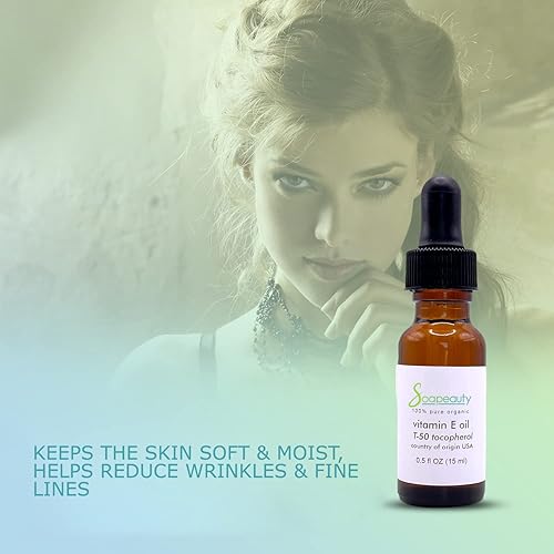 Miniatura 3 de Soapeauty TOCOPHEROL T-50 Aceite de vitamina E de primera calidad y natural, trata cicatrices, arrugas, manchas oscuras, lo mejor para cabello,