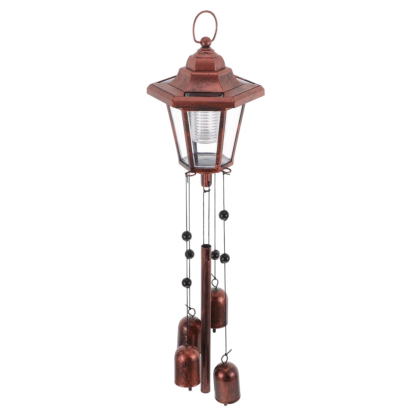 Lampe solaire anti-obscurité carillon éolien décoratif pour mur extérieur