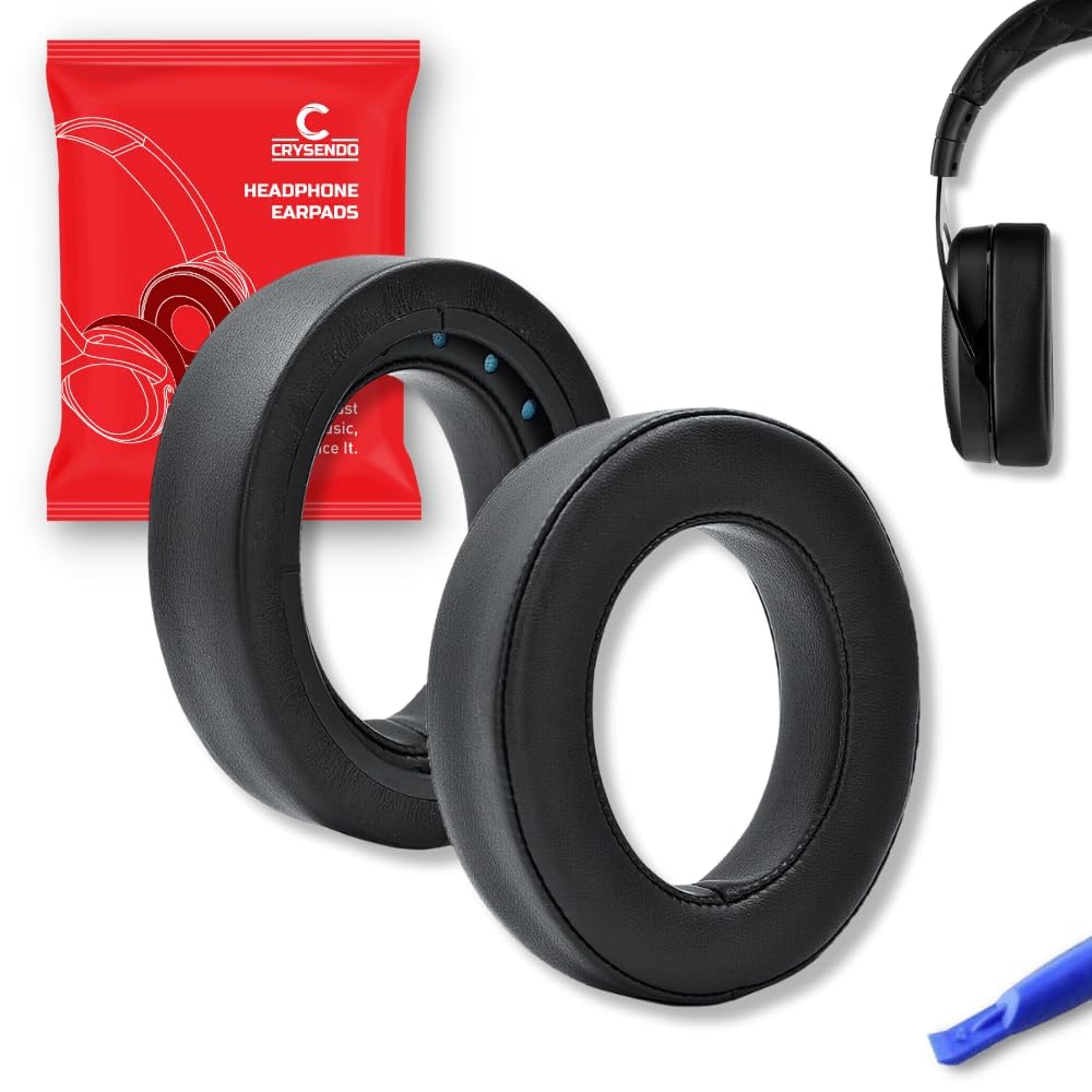 Headphone Cushion for Corsair HS50, HS60 Pro, HS70 Pro Headphones | Replacement Ear Cushion Cover Ear Pads | Protein Leather & Memory Foam Earpads (Black)