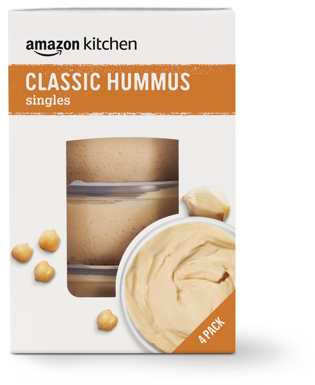 Amazon.com: Amazon Kitchen, Classic Hummus Singles (Pack of 4