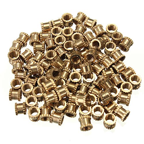 100pcs M34mm H62 Brass Knurl Nuts DIY Accessories