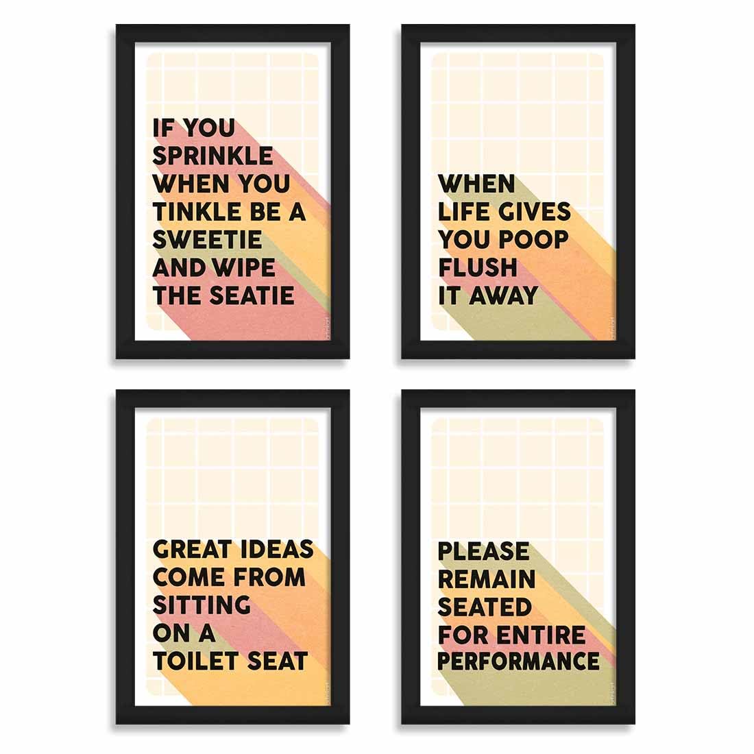 Gym & Motivational Wall Frames - 4 Pack -13 Gym & Motivational Wall Frames - 4 Pack -13