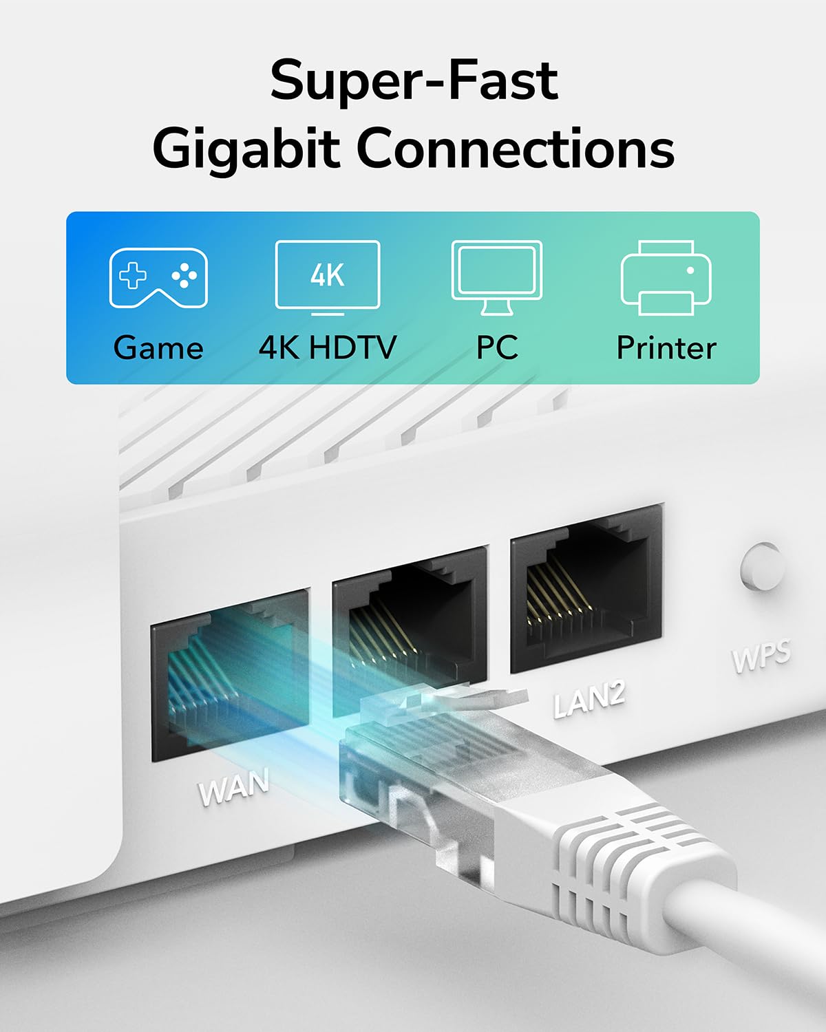 Cudy AC1200 Routeur Wi-FI Gigabit, 4 Gigabit RJ45, 4 Antennes 5dBI, MU-MIMO, Beamforming, Point d'accès, Extension WiFi, WISP, DDNS, IPv6, WR1300E