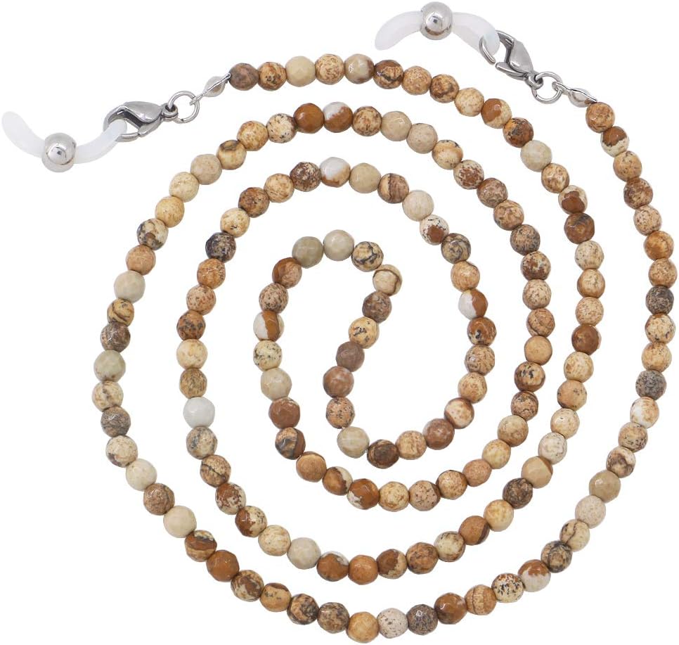 Eyeglasses Fashion Beaded Face Mask Holder Lanyard for Women