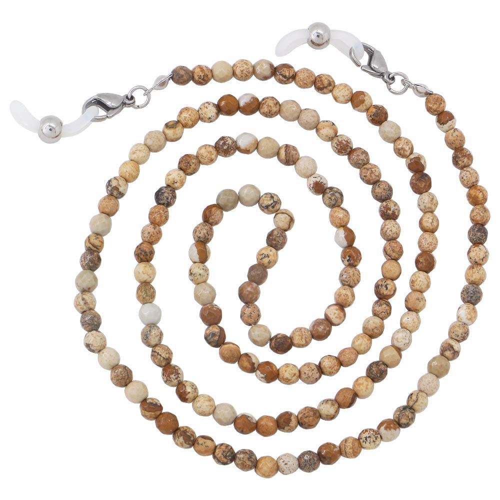 KAI Top Eyeglasses Fashion Beaded Face Mask Holder Lanyard for Women