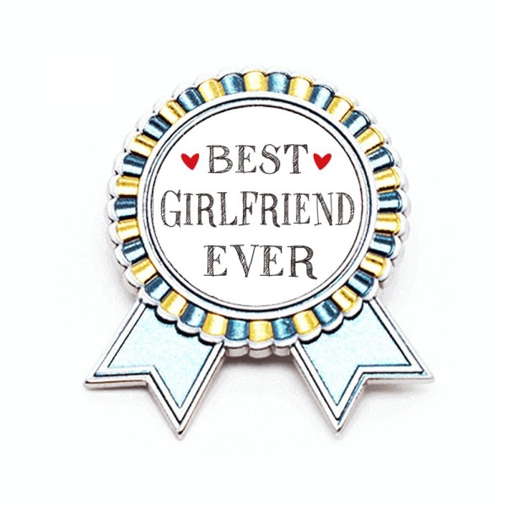 Broche cœur métal de qualité supérieure Best girlfriend ever M - 4
