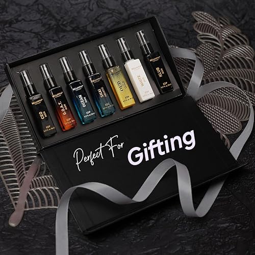 Miniatura 4 de Juego de Perfumes Bella Vita Luxury Discovery para Hombre (7x8ml) Juego de Regalo de Mini Perfumes para Hombre con Bergamota, OUD y Patchouli