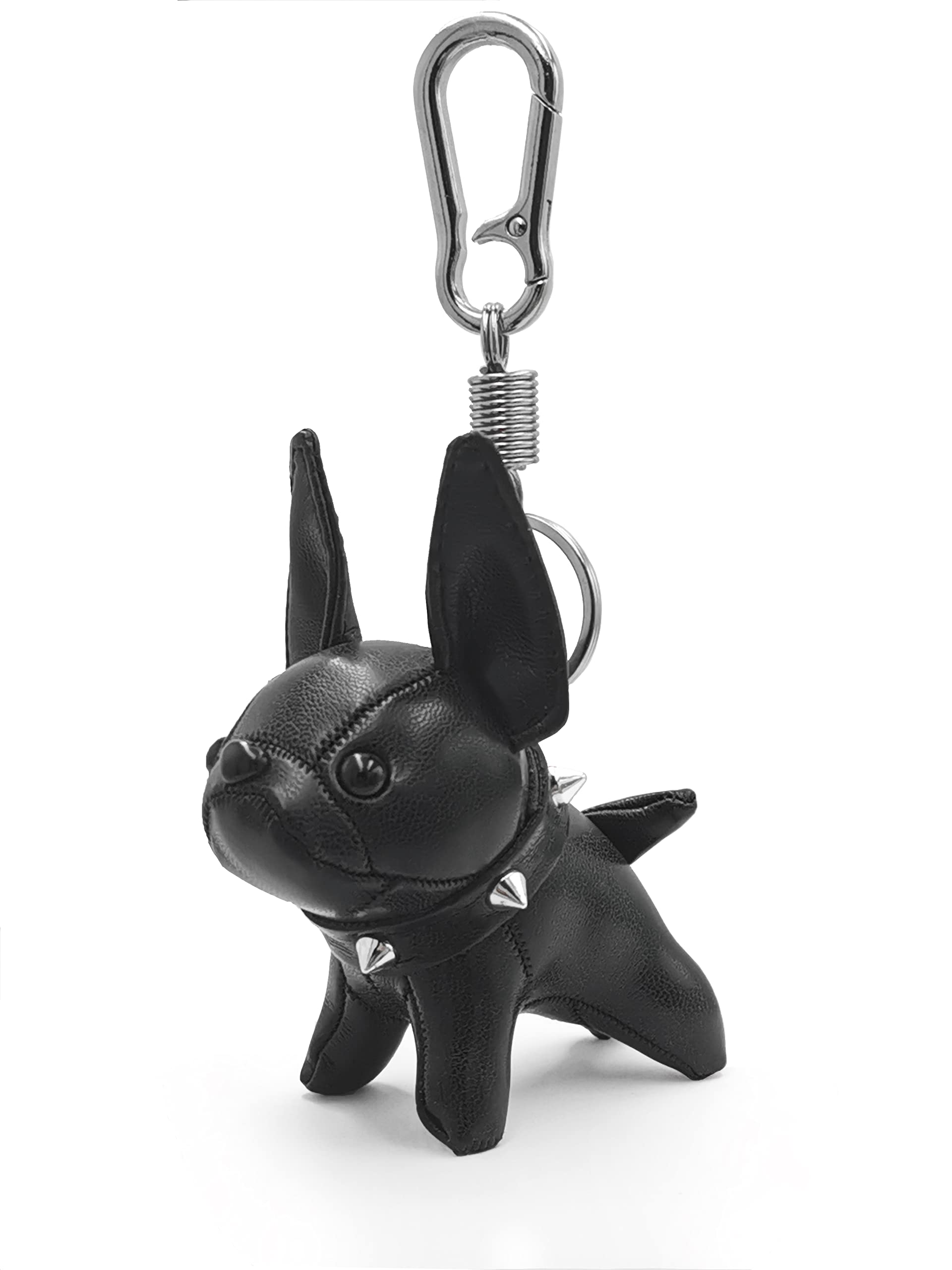 Cute Puppy Car Keychain Leather Handmade Bull Dog Key Chain Accessories Best Fashion Gifts For Women-Kids-Friend