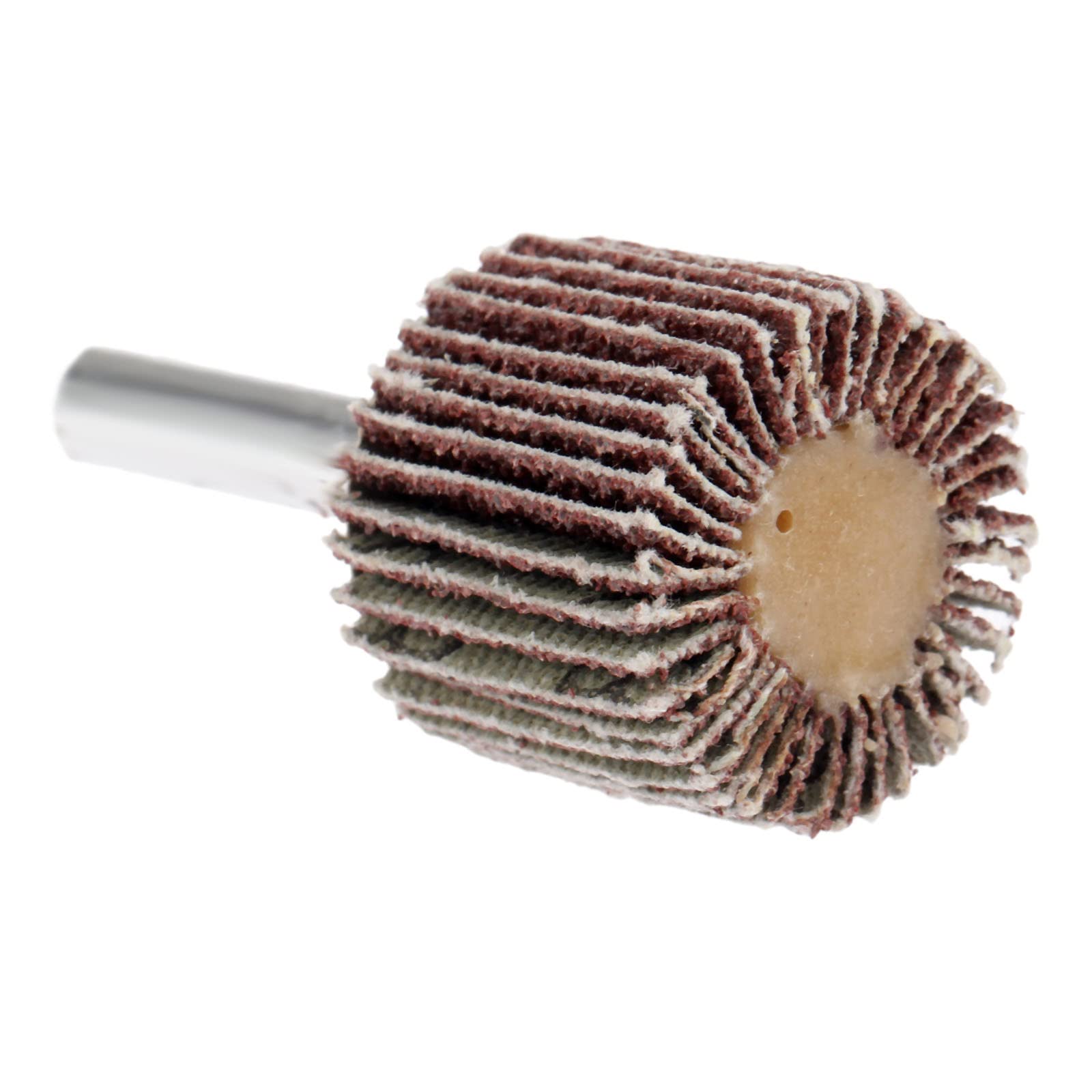 Szlifierka listkowa, 10 szt. 25 mm szlifowanie polerowanie szlifowanie papier ścierny wiertarka listkowa głowica koła + trzpień 6 mm do narzędzia obrotowego 80-Grit