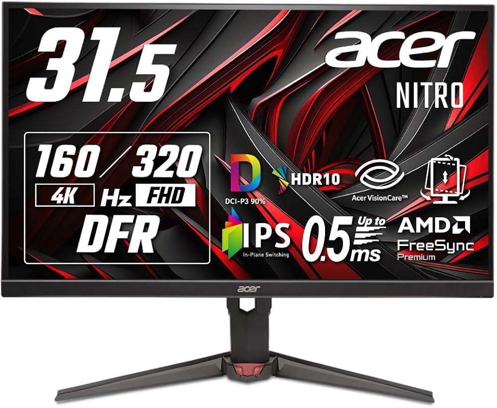 Amazon.co.jp: Acer Nitro 31.5インチ 可変リフレッシュレート 0.5ms