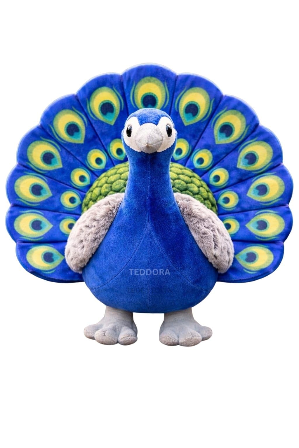 Peacock Soft Toy for Girls Boys Kids,Dark Blue,Peacock Bird,Animal Plush Stuffed Baby Teddy Gift Birthday, 25cm-image-2