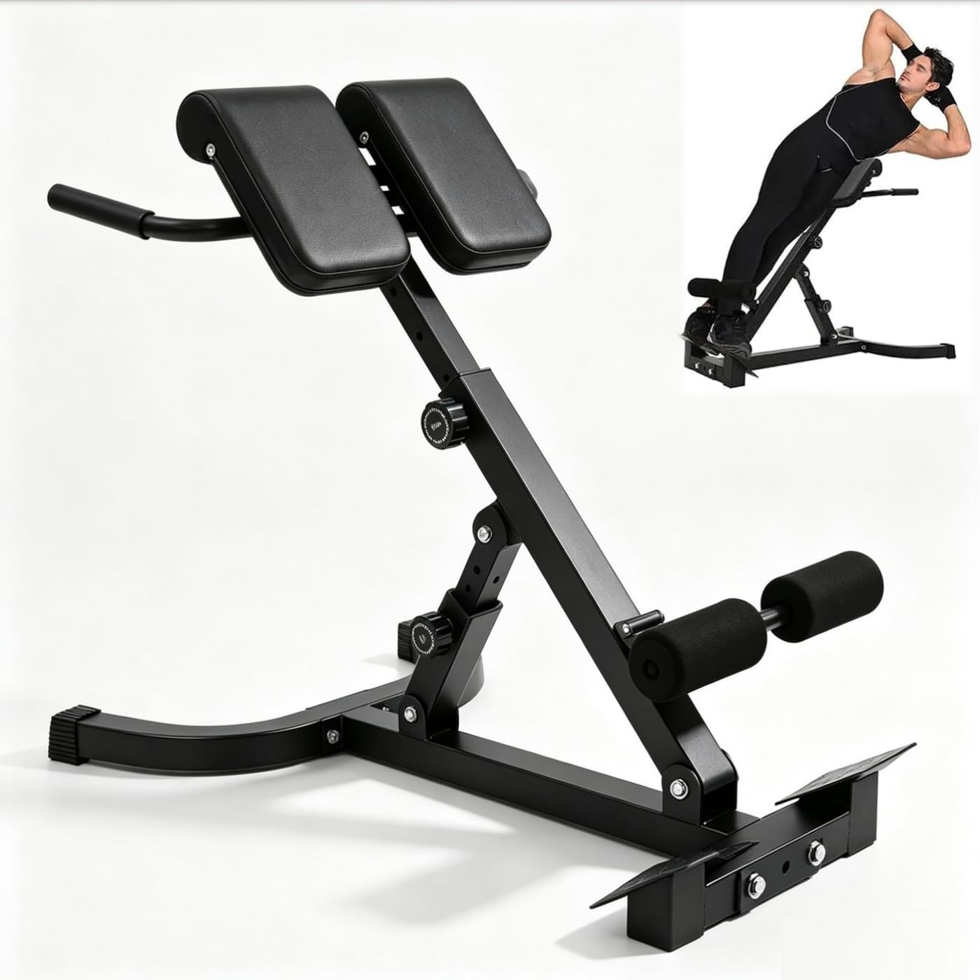 Hyperextension - Extensión trasera plegable para silla romana, banco de