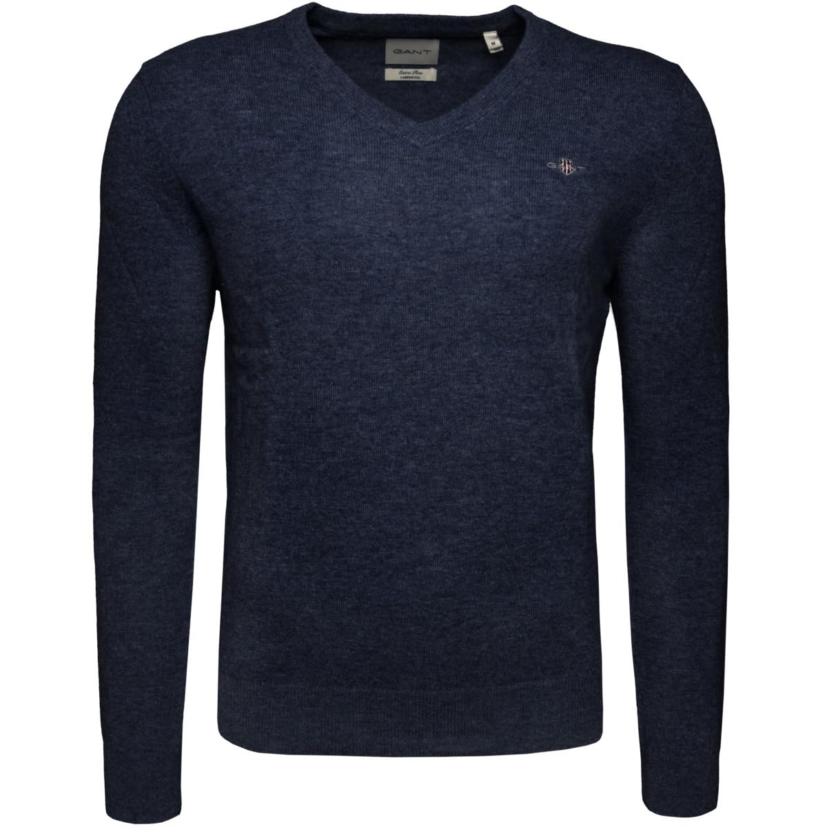 Gant Herren Marine Extrafine Lambswool V-Neck Pullover (1Er Pack)
