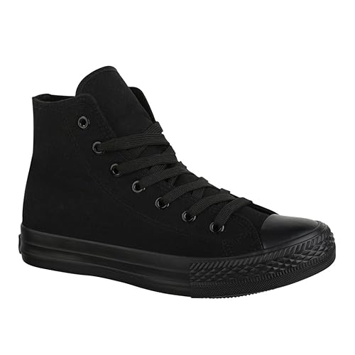 plain black high top sneakers