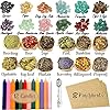 Babiclean Witchcraft Supplies Kit 44 PCS, Beginner Wiccan Starter Kit Include Dried Herbs, Crystal Jars, Colored Candles, Parchment Paper, Witch Altar Tools for Spells, Rituals, Pagan Supplies #1
