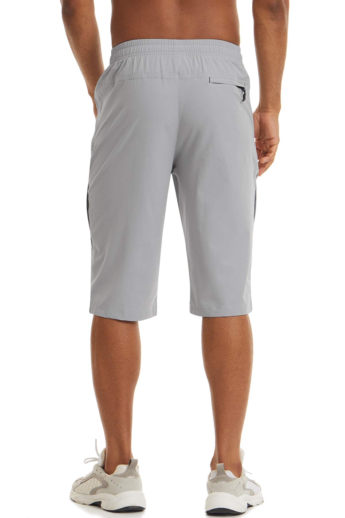 TACVASEN Pantalones Cortos de Secado Rápido para Hombres Exterior Pantalones Cortos de Senderismo Respirable Pantalones Cortos Capri