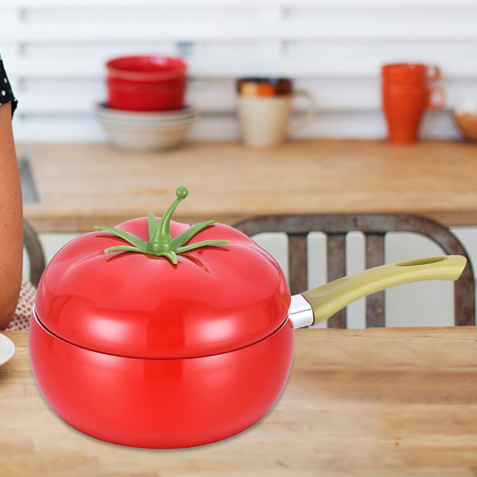 Pentola Per Sugo Con Coperchio Pratico E Multiuso Antiaderente A Forma Di | Pentola E Padella Adatte All'Induzione Per Cucina Domestica, Ristorante, Pasta, Zuppa, Spaghetti, Brodi E Risotti