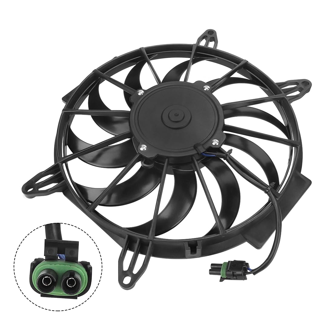 Ventilador de radiador para Polaris Sportsman 500 2005-2011 450 2006-2007 400 2005-2011 ATP 500 2005