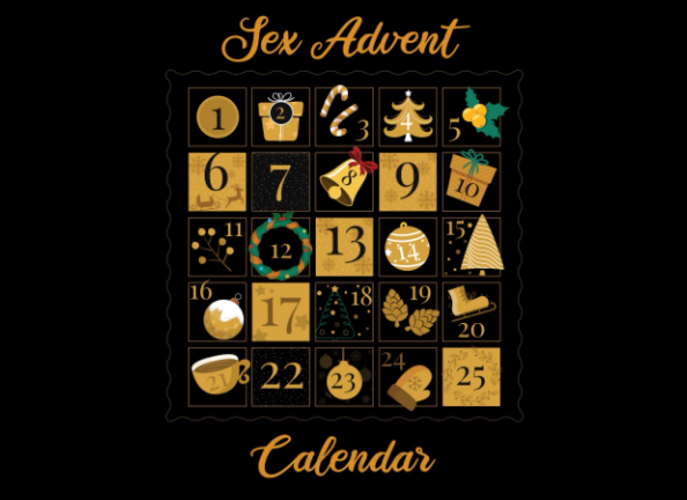 Sex Advent Calendar Christmas Sex Coupons For Him & Her: Sex Vouchers for Boyfriend, Girlfriend | 25 Days Of Sex Play for Him and Her | Perfect Gift for Adults