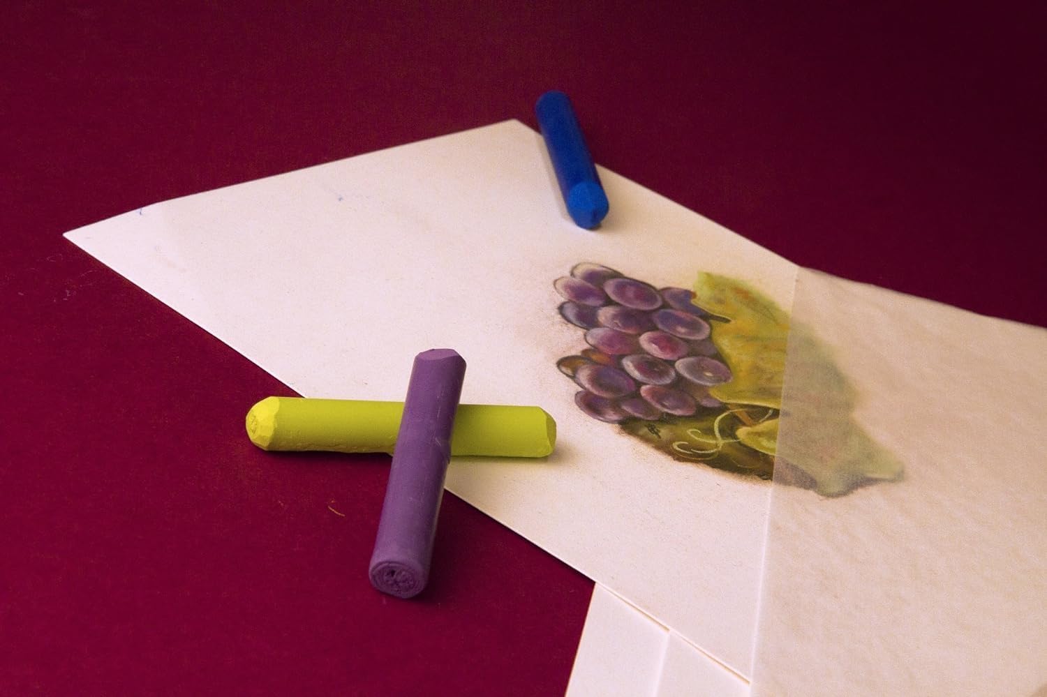 Clairefontaine 696020C - One Pastelmat Paper Pack - 5 Sheets Special Card for Dry Pastels - Dimensions: A3 29.7x42 cm 360g - Light Grey - Ideal for Pastels