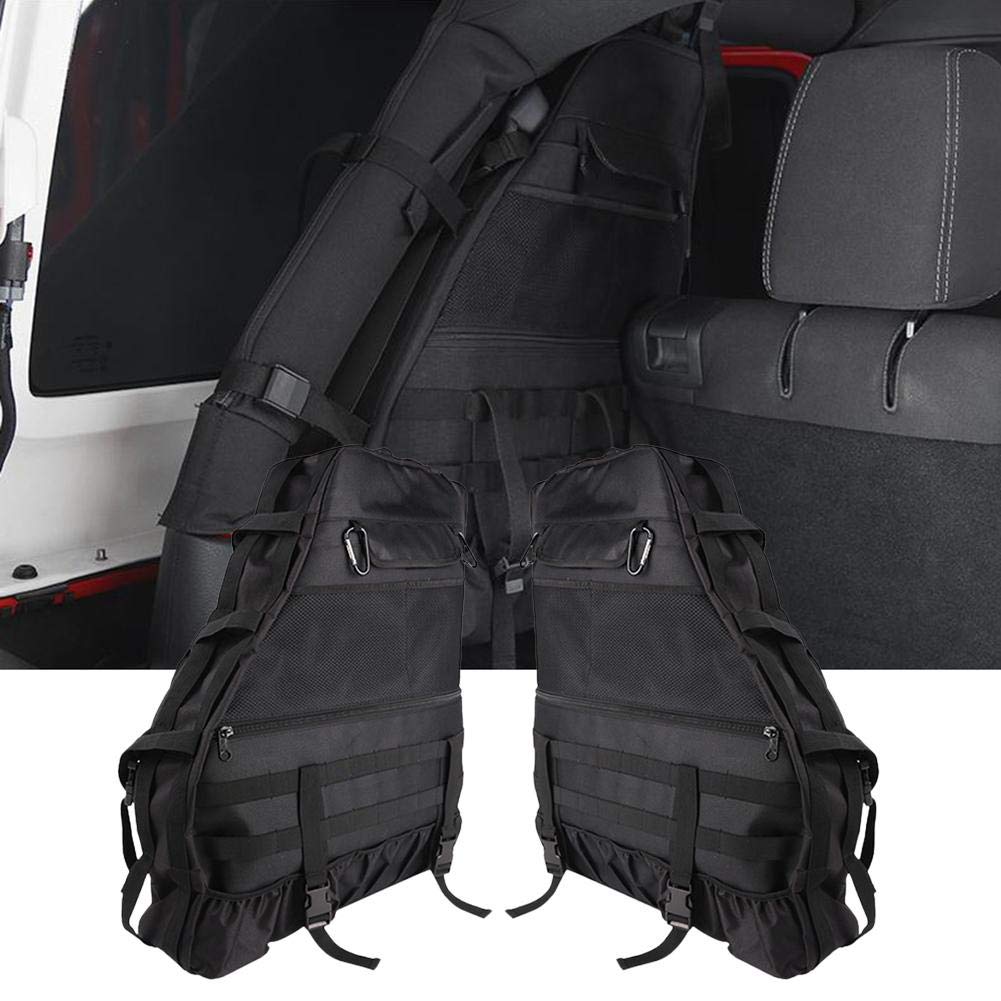 Wrangler 1 paire de sacs de rangement à roulettes pour Wrangler YJ CJ TJ JK JL 1941-2018 [4 portes], Sahara, Rubicon