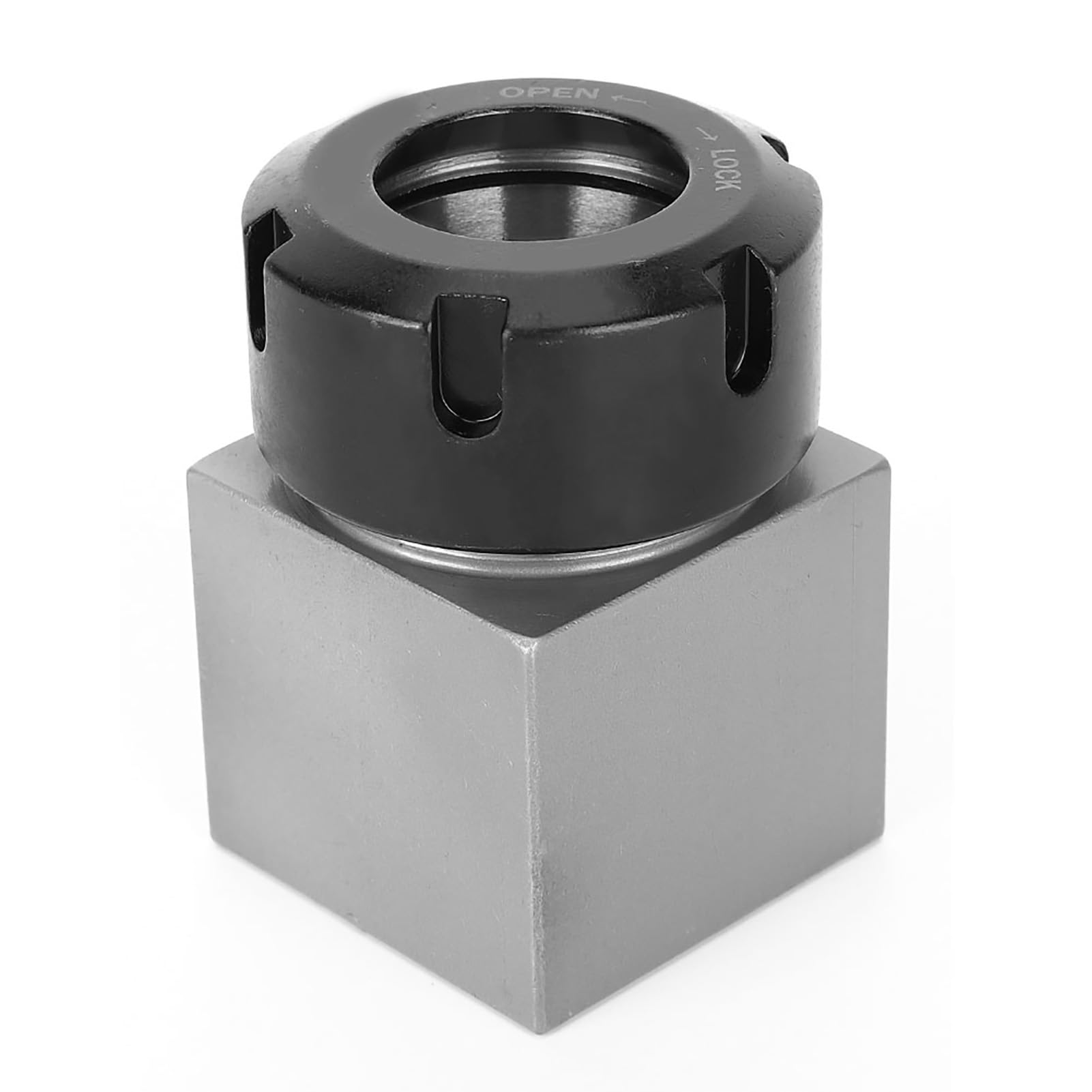 ER32 Hex Collet ER-32 Collet Block Chuck Holder Made of Hardened Tool Steel with Through Hole for Lathe Engraving Machine CNC Set Ups (Marhynchuscg9kavf536-02)