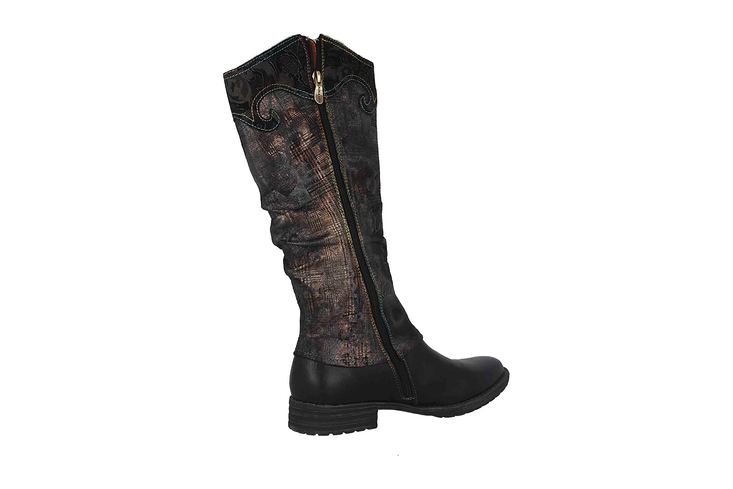 Laura Vita Stiefel in Übergrößen Schwarz Gacmayo 15 Noir große Damenschuhe