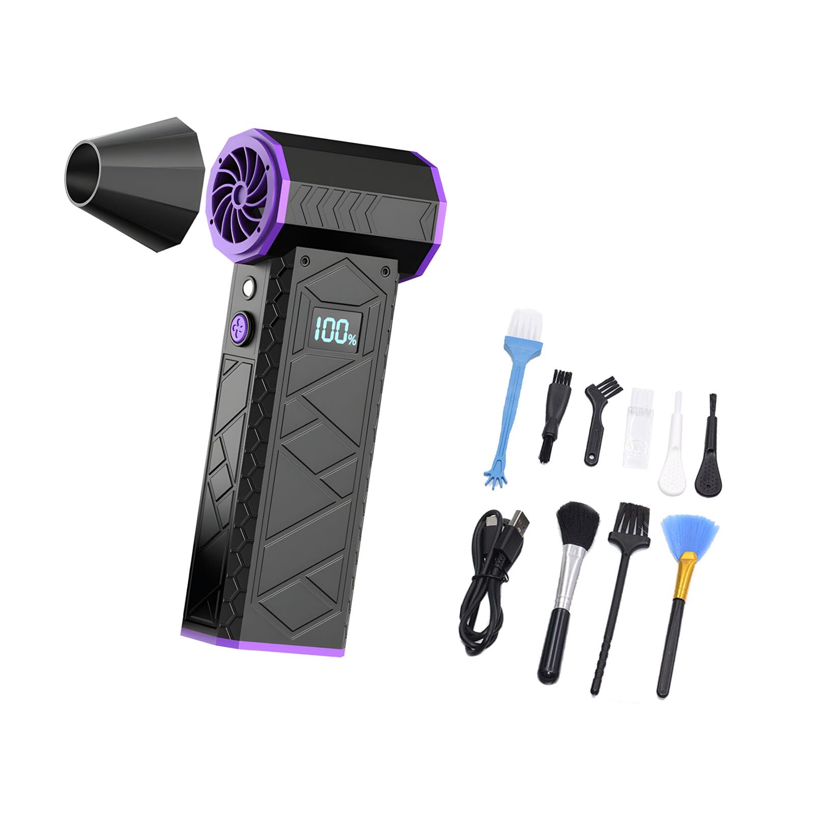 Zepfjhe Bp 1Pc User Friendly Rechargeable Handheld Blower Long Lasting Battery Keyboard Blower For Sustainable Cleaning Use Keyboard