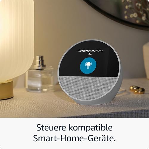 Amazon Echo Spot (neueste generation), smarter Wecker mit sattem Klang, Schwarz, mit Alexa+ Early Access - 6