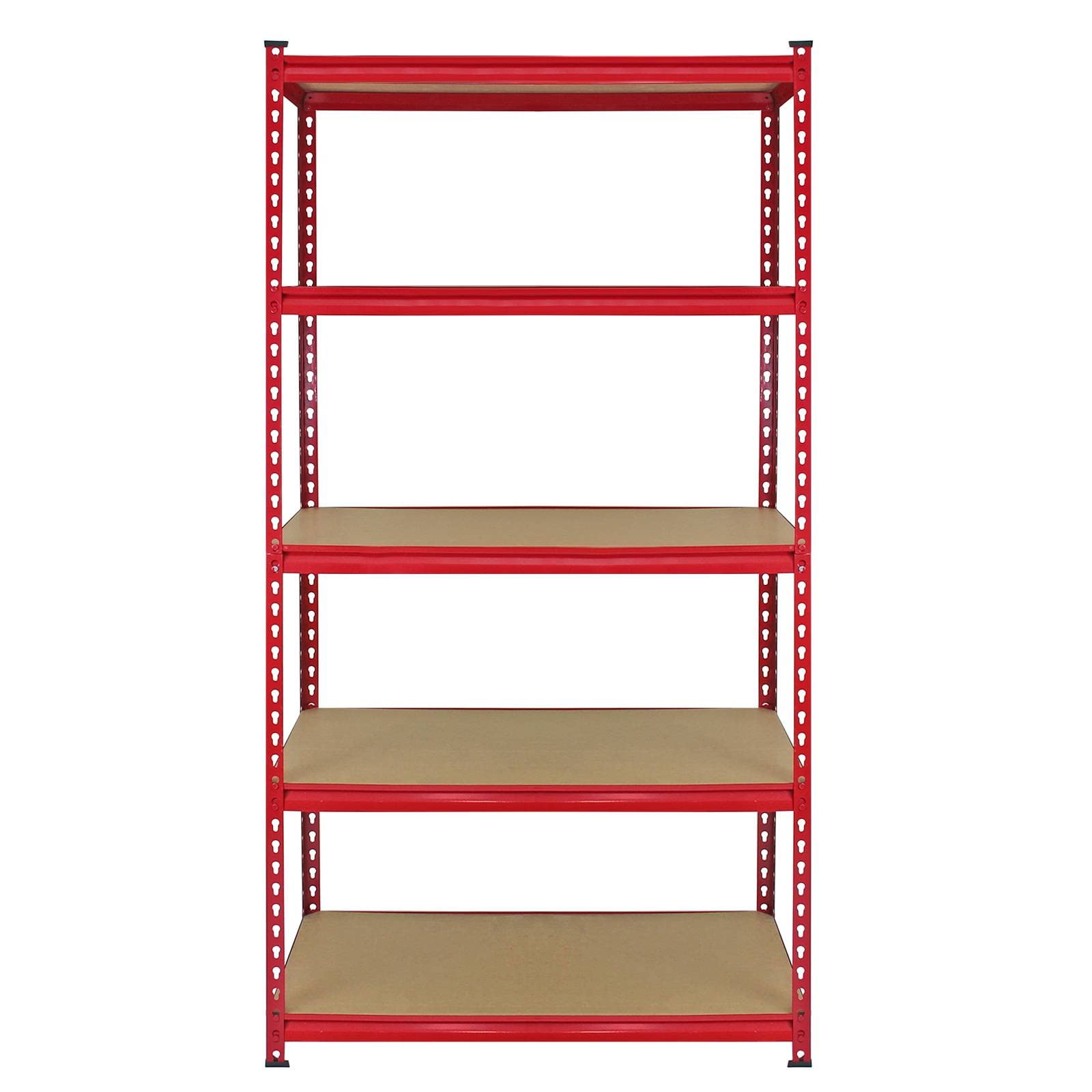 Scaffale per garage, capacità 360 kg, 5 ripiani, in metallo, 90 cm x 183 cm x 45 cm