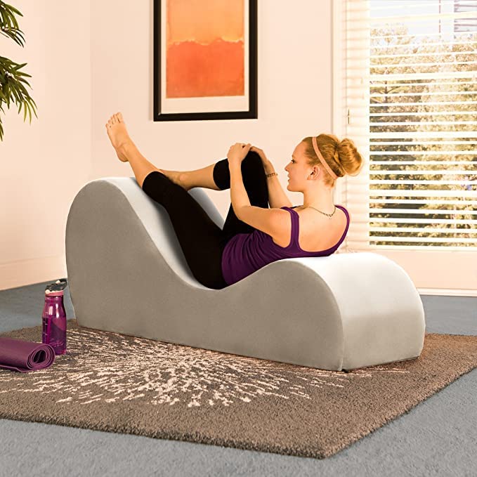 Image of Chaise Lounge for Yoga, Stretching, Relaxation New Couple Enjoyments Couch New Married Couple Love Set (Beige)