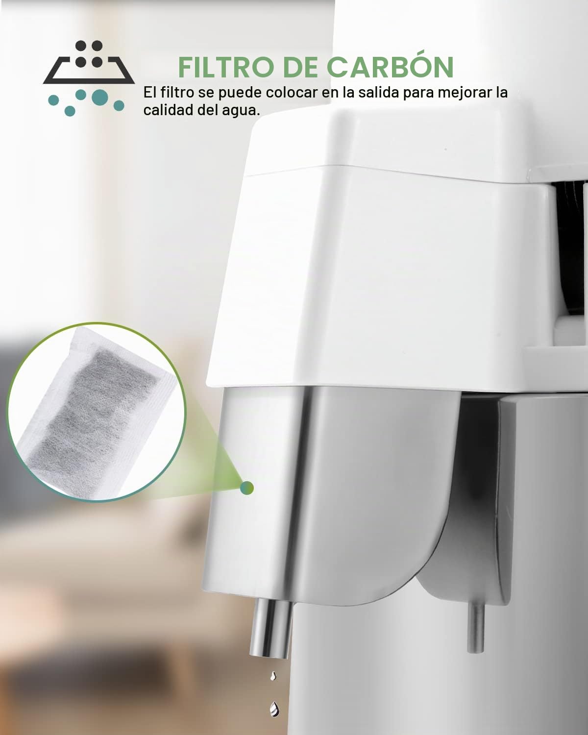 Destilador de Agua de Acero Inoxidable Para el Hogar - Destilación en Casa Con Jarra de Cristal de 220 V