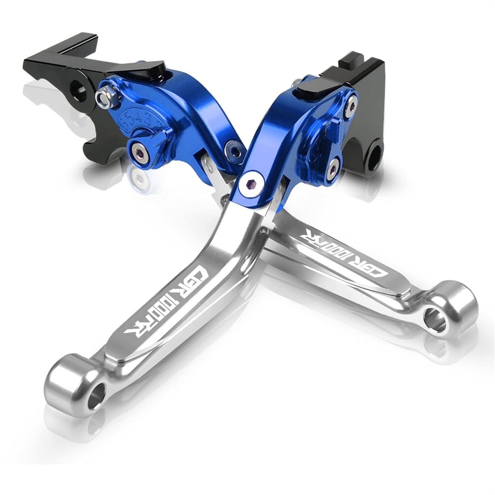 Accessori Moto Leve Frizione Freno Estensibili Pieghevoli Per Honda CBR1000RR / FIREBLADE CBR 1000 RR 2004 2005 2006 2007 Leva Della Frizione Del Freno (Colore : 17)