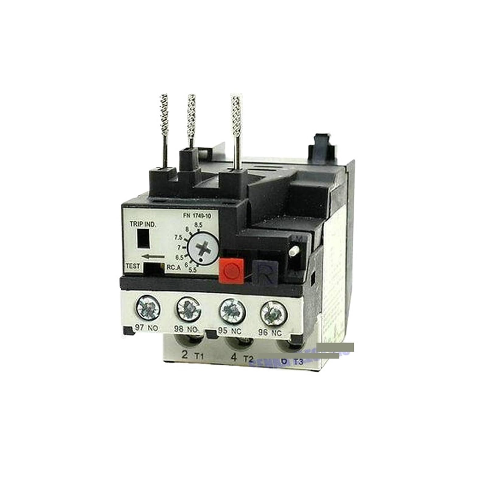 qiaoyiyuan Motor Protector Three Phase 3P 6A,8.5A,12.5A,18A Thermal Overload Relay RHN-10K(Size:12.5-18A)