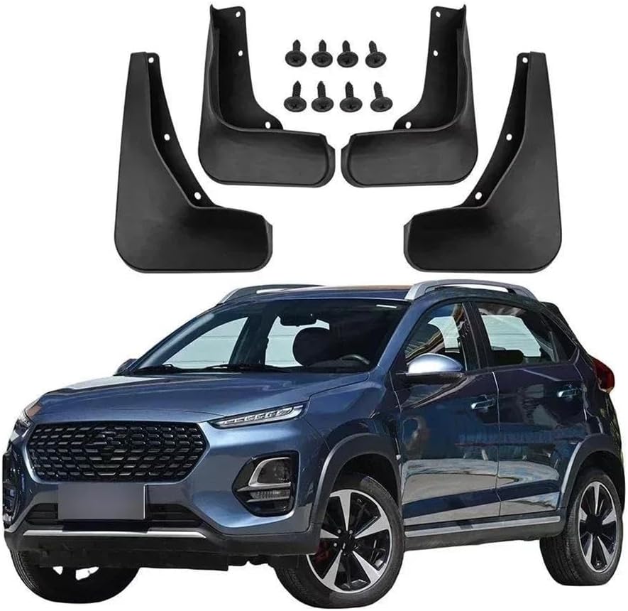 Auto Parts MudFlaps for Chery Tiggo 2 2023 Mudguards Mud Flaps Splash Guards Front Rear Wheels Fender Car Accessories 4Pcs